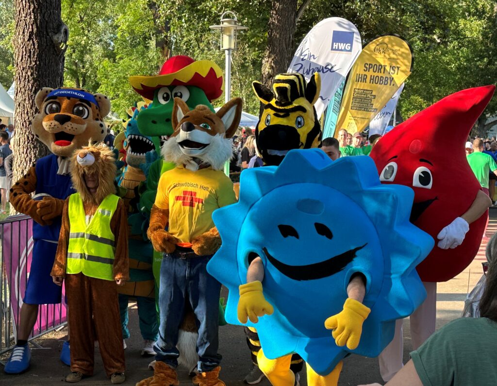 Unsere Hildegard kurz vor dem Maskottchenlauf © ADAC Dienstleistungs-Center GmbH