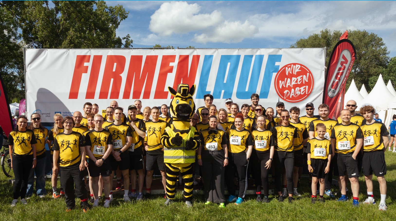 Unser Team beim Firmenlauf 2026 - Wir waren dabei!